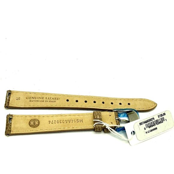 Michele Women's Watch Replacement Band Cashmere Gray Leather 14mm MS14AA… - Picture 6 of 8